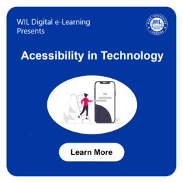 Accessibility in Technology Person using a ladder to access a large screen interface Click here to learn more