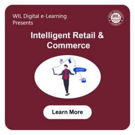 Intelligent Retail and Commerce Person balancing things related to online e-commerce Click here to learn more